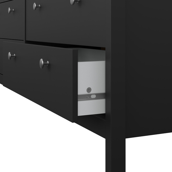 Komoda z szufladami czarna mat 159 cm Madrid