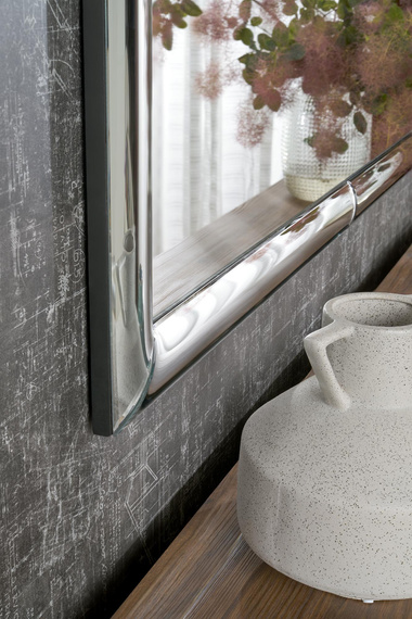 Lustro w ramie srebrnej  72 x 162 cm Abisso