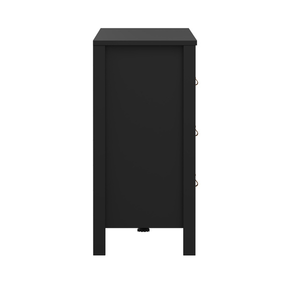 Komoda z szufladami czarna mat 159 cm Madrid