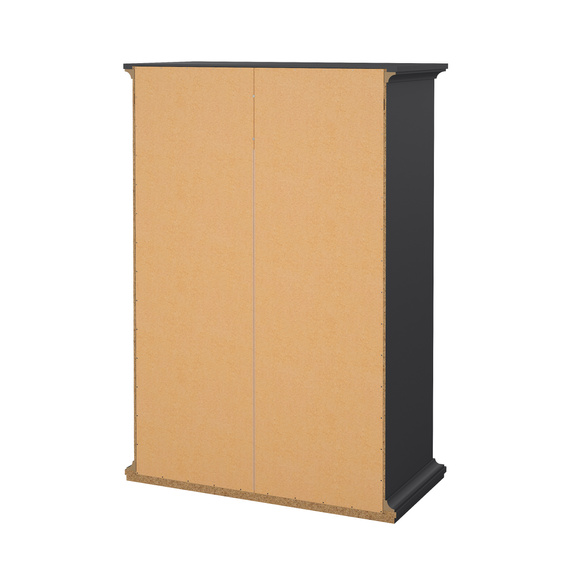 Komoda wysoka z szufladami szara mat 96 cm Paris