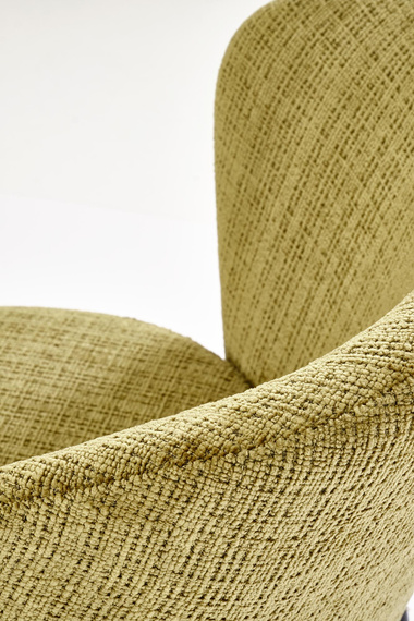 Krzesło do jadalni tapicerowane oliwkowe / czarne K590