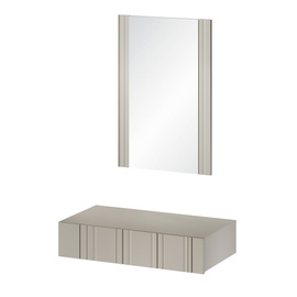 Toaletka z lustrem wisząca beżowa mat 70 cm Milo