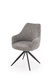 Krzesło obrotowe do jadalni tapicerowane szare K564