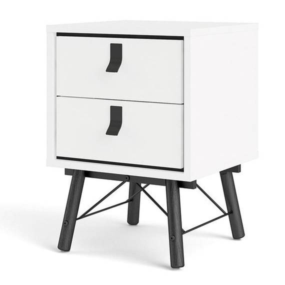 Szafka nocna biała mat 43 cm Ryan