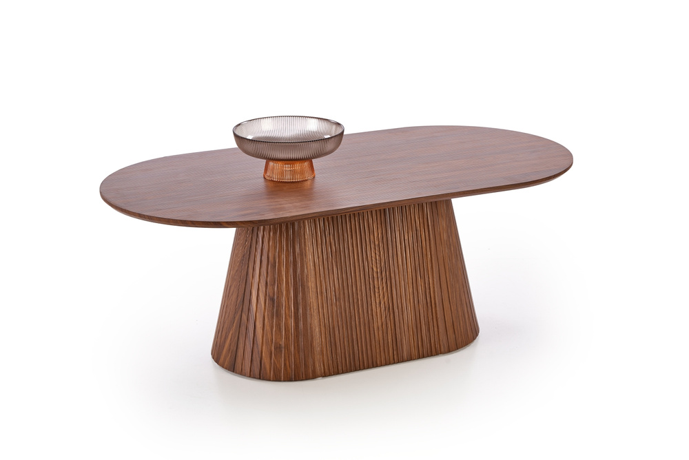 STOLIK PODRĘCZNY OKRĄGŁY RIVET ORZECH OKRAGŁY STOLIK BOCZNY