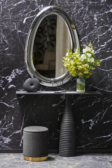 Lustro w ramie srebrnej 80 x 120 cm Ivory