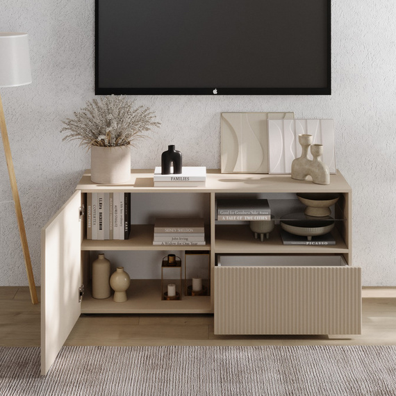 Szafka RTV kaszmir mat 122 cm Corda