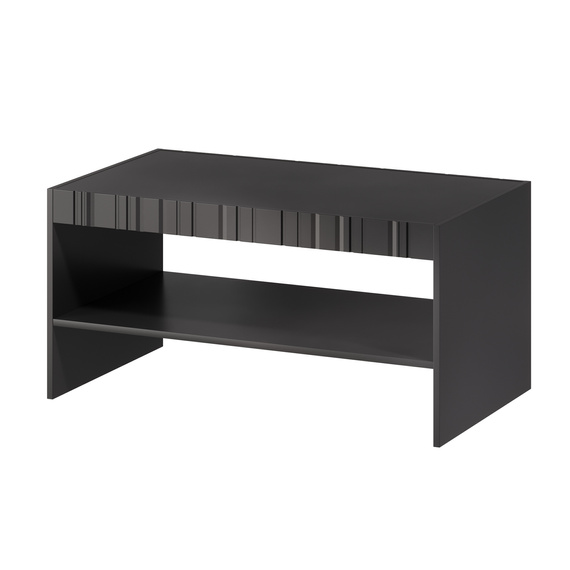 Stolik kawowy prostokątny czarny mat 100 x 57 cm Milo