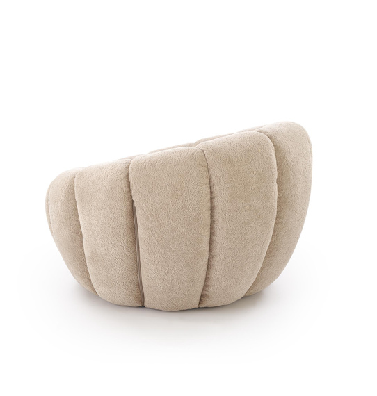 Fotel wypoczynkowy tapicerowany beżowy Gaspar 2