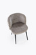 Krzesło do jadalni tapicerowane szare / czarne K575