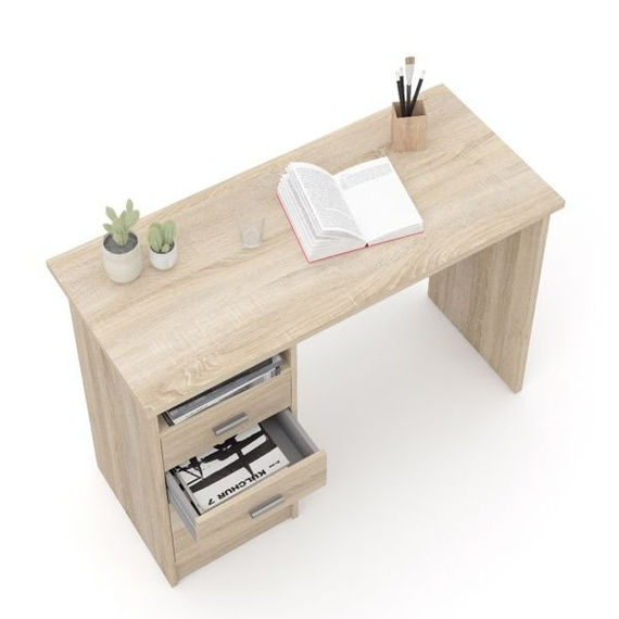 Biurko z szufladami dąb sonoma mat 110 cm Function 