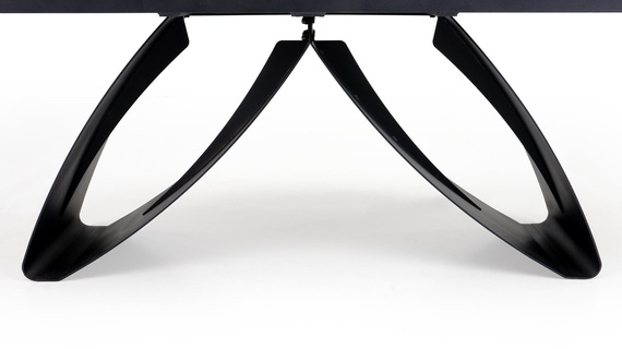 Stół rozkładany orzech / czarny mat 180 - 260 x 90 cm Hilario