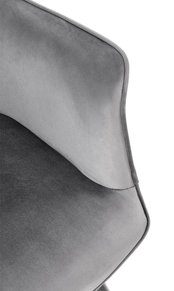 Krzesło do jadalni tapicerowane szare K468