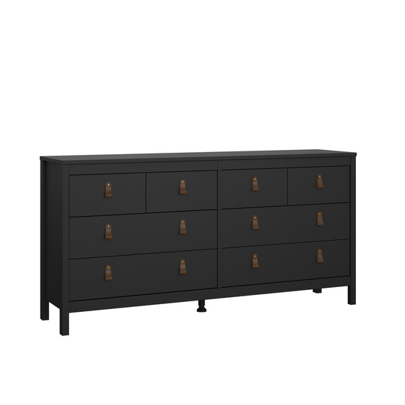 Komoda z szufladami czarna mat 159 cm Madrid