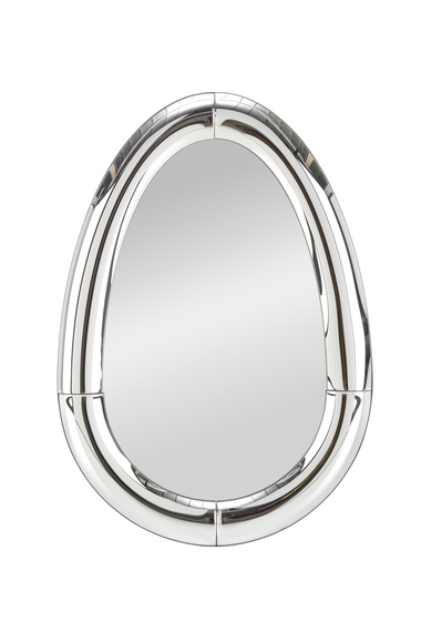 Lustro w ramie srebrnej 80 x 120 cm Ivory