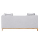 Sofa 2-osobowa tapicerowana szara Lily