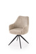 Krzesło obrotowe do jadalni tapicerowane beżowe K564