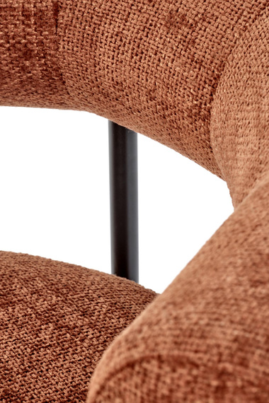 Fotel wypoczynkowy tapicerowany cynamonowy Hazard