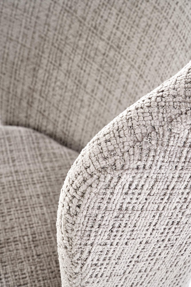 Krzesło do jadalni tapicerowane szare / czarne K590