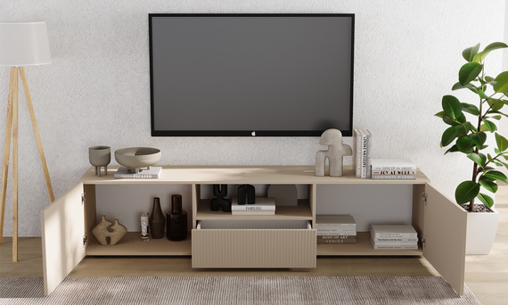 Szafka RTV kaszmir mat 184 cm Corda