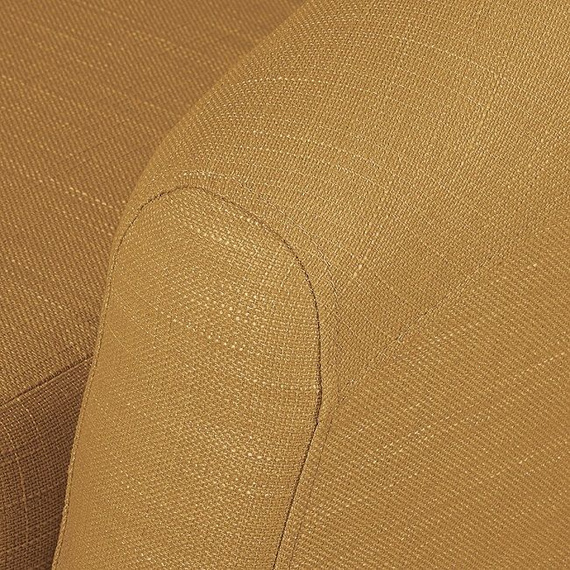 Sofa 2-osobowa tapicerowana żółta Tana