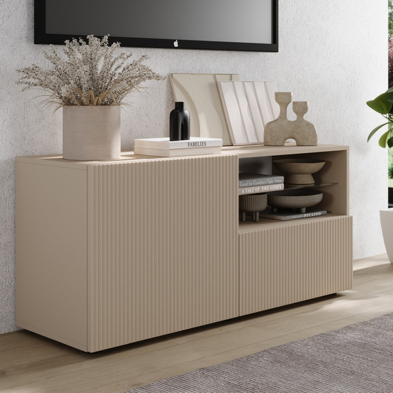 Szafka RTV kaszmir mat 122 cm Corda