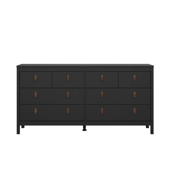 Komoda z szufladami czarna mat 159 cm Madrid