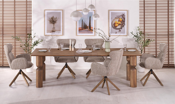 Stół rozkładany Melton 200-300 x 101 cm jasny orzech 