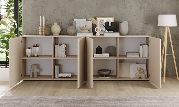 Komoda z drzwiami kaszmir mat 241 cm Corda