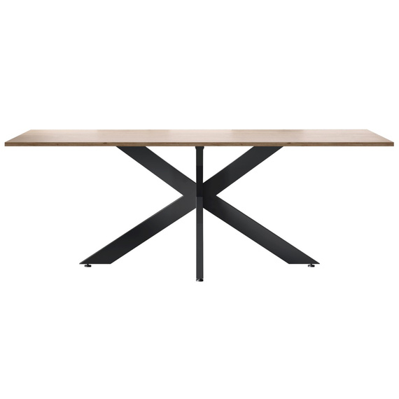 Stół do jadalni dąb Cadiz / czarny mat 180 x 90 cm Avina