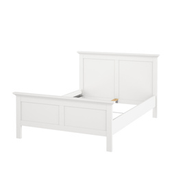 Łóżko dwuosobowe białe 140x200 cm Paris