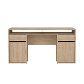 Biurko z szufladami, drzwiami jackson hickory 149 cm Function Plus