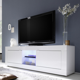 Szafka RTV biała połysk 181 cm Basic