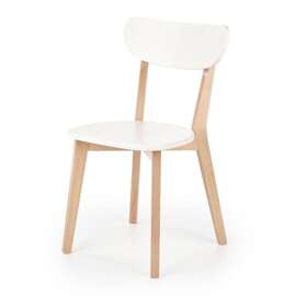 Krzesło do jadalni drewniane białe / buk Buggi