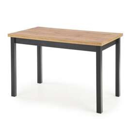 Stół do jadalni dąb wotan / czarny mat 120 x 68 cm Cobalt