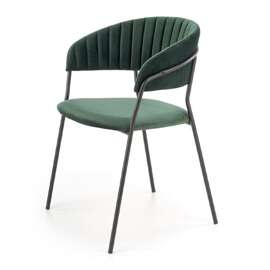 Krzesło do jadalni tapicerowane zielone K426