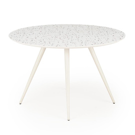 Stół okrągły lastryko / biały mat 120 cm Aramis 