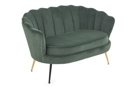 Sofa dwuosobowa tapicerowana zielona Amorinito XL