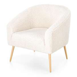 Fotel wypoczynkowy tapicerowany kremowy Grifon 2