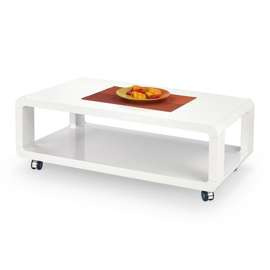 Ława kawowa biała połysk 105 x 58 cm Futura