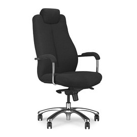Fotel biurowy tapicerowany czarny Sonata XXL