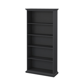 Regał na książki szary mat 96 x 37 x 201 cm Paris