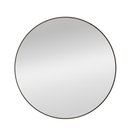 Lustro okrągłe czarne 70 cm Patina