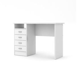 Biurko z szufladami białe mat 110 cm Function