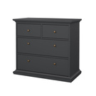 Komoda z szufladami szara mat 96 cm Paris