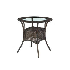 Stół ogrodowy szklany brązowy mat 74 cm Midas