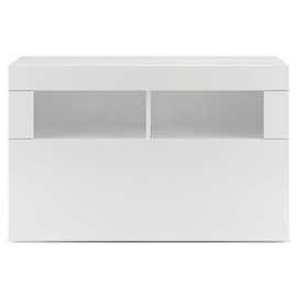 Szafka na buty z siedziskiem biała 91 cm Basic