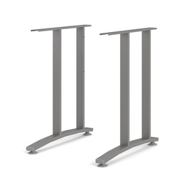 Komplet nóg do biurka szary mat 5 cm Prima