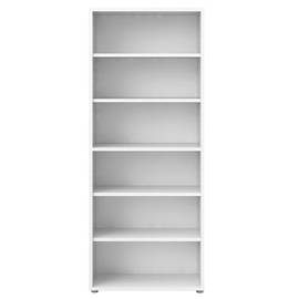 Regał na książki biały mat 89 x 40 x 221 cm Prima