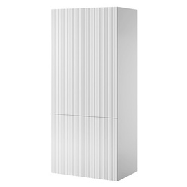 Szafa dwudrzwiowa biała mat 90 x 199 cm Malia